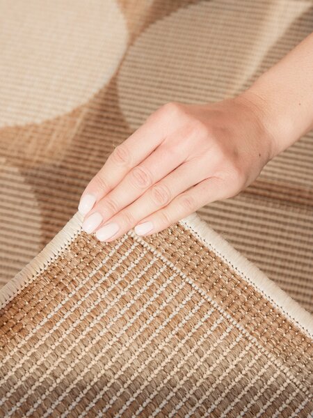 NORTHRUGS , Behúň Duet Bowen 106245 Beige/White - na von aj na doma, 80x250, béžová, chodba / predsieň