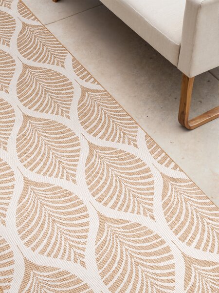 NORTHRUGS , Behúň Duet Liora 106247 Beige/White - na von aj na doma, 80x250, béžová, chodba / predsieň