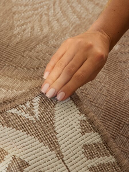 NORTHRUGS , Behúň Duet Liora 106247 Beige/White - na von aj na doma, 80x250, béžová, chodba / predsieň