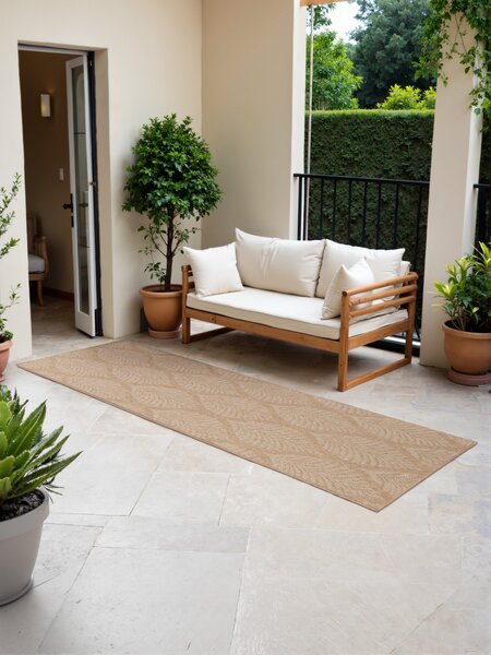 NORTHRUGS , Behúň Duet Liora 106247 Beige/White - na von aj na doma, 80x250, béžová, chodba / predsieň