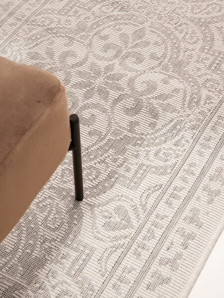 NORTHRUGS , Behúň Duet Rosel 106251 White/Gray - na von aj na doma, 80x250, šedá, chodba / predsieň