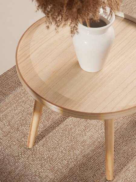 NORTHRUGS, Behúň Duet Kona 106250 Beige/White - na von aj na doma, 80x250, béžová, chodba / predsieň