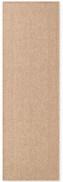NORTHRUGS, Behúň Duet Kona 106250 Beige/White - na von aj na doma, 80x250, béžová, chodba / predsieň