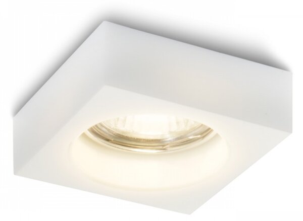 Rendl BIANCA SQ | Zápustné sklenené LED svietidlo Farba: Opálové sklo