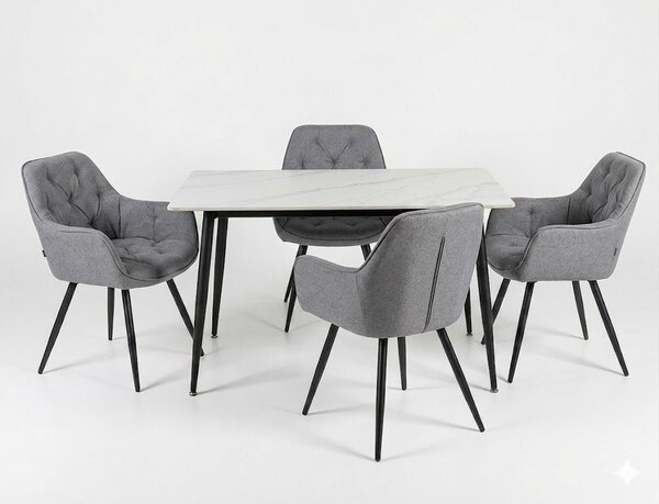 PROFI jedálenský set stôl RION 130 + 4x stolička CHERRY