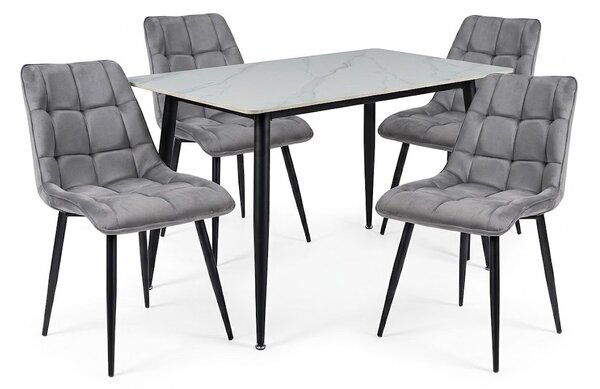 PROFI jedálenský set stôl RION 130 + 4x stolička CHIC