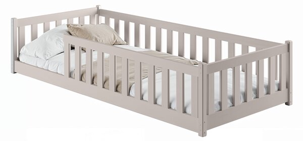 MAXMAX Detská Montessori posteľ z masívu borovice BETTY - 200x90 cm - KAŠMÍROVÁ