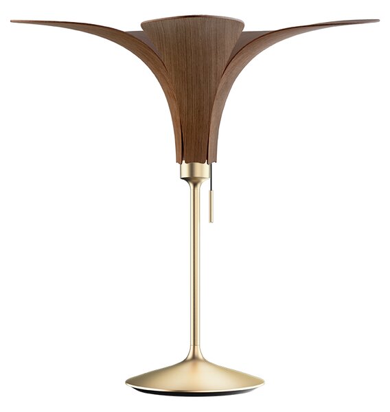 Vita / Umage JAZZ | dizajnové drevené svietidlo Farba: Tmavý dub, Sada: Tienidlo + Champagne table mosadzný
