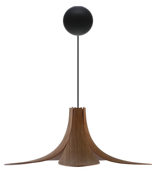 Vita / Umage JAZZ | dizajnové drevené svietidlo Farba: Tmavý dub, Sada: Tienidlo + Cannonball čierny