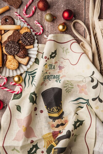 Ľanová utierka Nutcracker