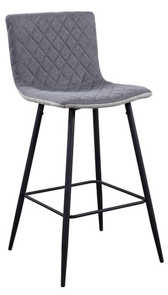 Kondela Barová stolička, TORANA, svetlosivá/sivá/čierna
