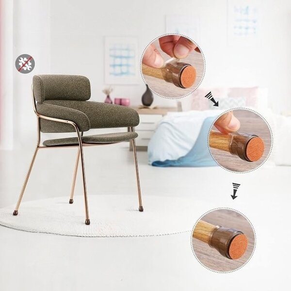 CMP Paris Ochranné silikónové podložky - návleky na nábytok S - 2,3 x 2,3 cm, 16ks