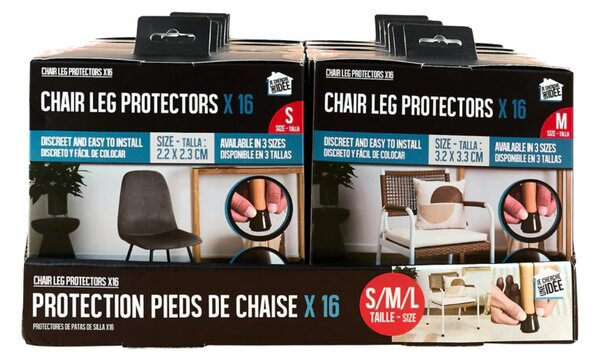 CMP Paris Ochranné silikónové podložky - návleky na nábytok S - 2,3 x 2,3 cm, 16ks