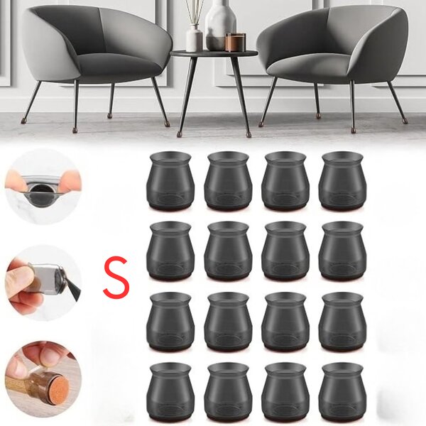 CMP Paris Ochranné silikónové podložky - návleky na nábytok S - 2,3 x 2,3 cm, 16ks