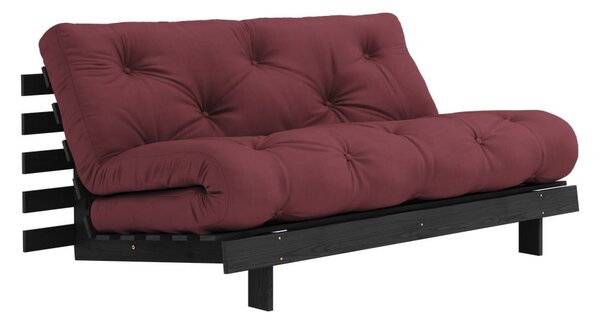 Vínovočervená rozkladacia pohovka 160 cm Roots Black Night – Karup Design