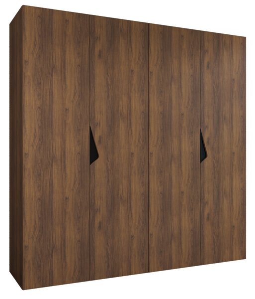 Šatníková skriňa Sandi 1 200x202x52 - orech / čierna