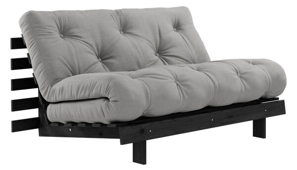 Sivá rozkladacia pohovka 140 cm Roots Black Night – Karup Design
