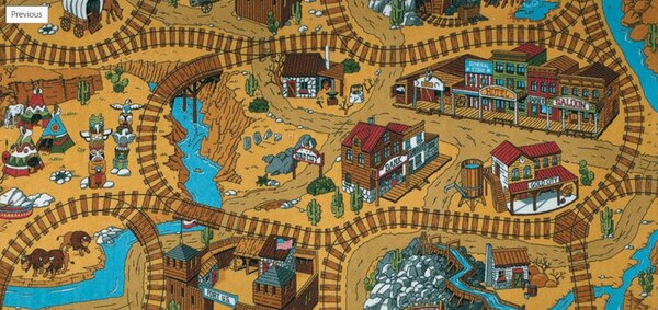AladinWorld Expres , Detský metrážny koberec Western, na mieru, šíře 4m, viacfarebná, filc, detská izba