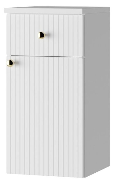 Biela nízka závesná kúpeľňová skrinka 30x60 cm Asti - STOLKAR