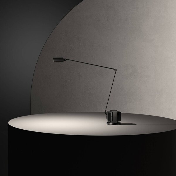 Stolná lampa Lumina Daphine LED 3 000K, čierna, Čierna, Pracovňa / Kancelária, kov, Moderný, Stolová lampa