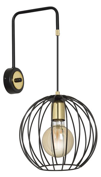 Emibig ALBIO K1| dizajnová nástenná lampa Farba: Čierna