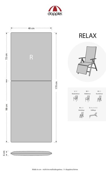 Doppler LIVING 2913 relax - polster na relaxačné kreslo