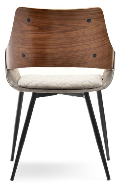 NovýNábytok.sk Stolička Morgana (orech + čierna). Akcia -11%. Vlastná spoľahlivá doprava až k Vám domov. 1111196