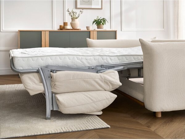 Krémová rozkladacia pohovka 214 cm Ernest – Bobochic Paris