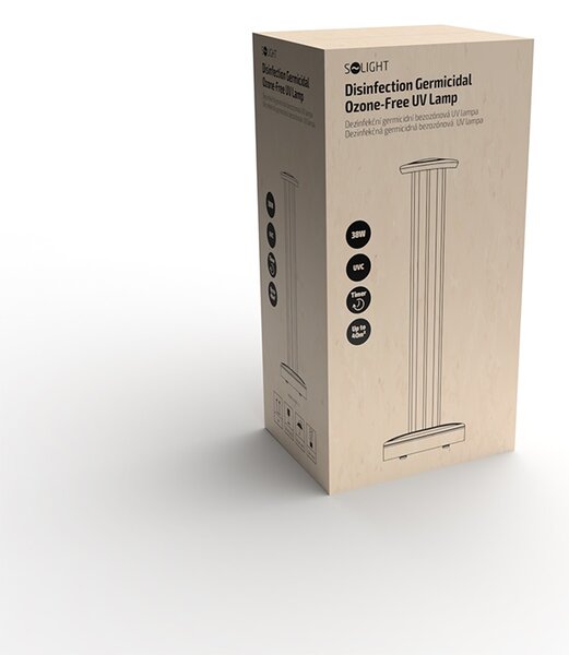 SOLIGHT Dezinfekčná bezozónová UV lampa 38W