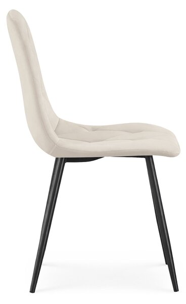 Ak furniture Čalúnená jedálenská stolička Milo béžová