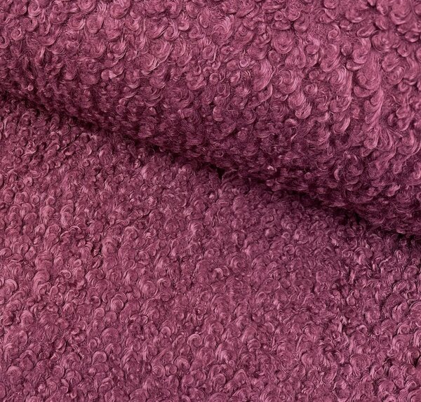 Metráž Kabátovina Curly Boucle - Bordová