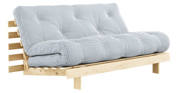 Biela/svetlo modrá rozkladacia pohovka 160 cm Roots - Karup Design