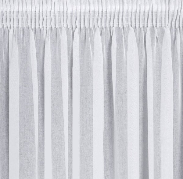 Dekorstudio Záclona ELPIDIA s riasiacou páskou 350 x 150 cm – biela
