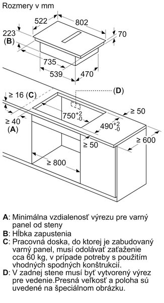 Bosch PVS81AB16E + kupóny na daľší nákup - Indukčná varná doska s odsávaním