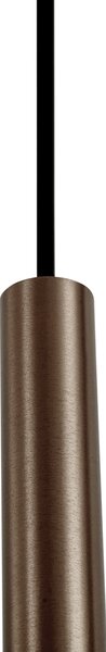 Moderný koľajnicový systém s 6 závesnými svetlami bronzový 1-fázový - Slimline Keno