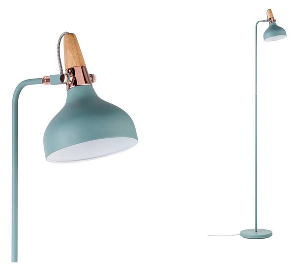 Paulmann Juna stojaca lampa so štýlovými detailmi, Zelená, Obývacia izba / jedáleň, kov, Moderný, Stolová lampa
