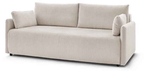 Béžová menčestrová rozkladacia pohovka 211 cm Marcel – Bobochic Paris