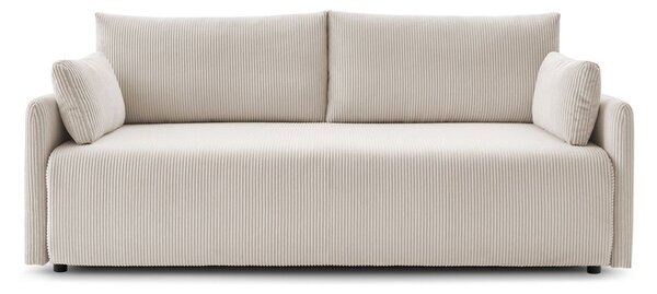 Béžová menčestrová rozkladacia pohovka 211 cm Marcel – Bobochic Paris