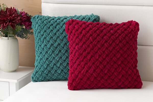 Obliečka na vankúš Knittingly bordó Mikropolyester 40/40