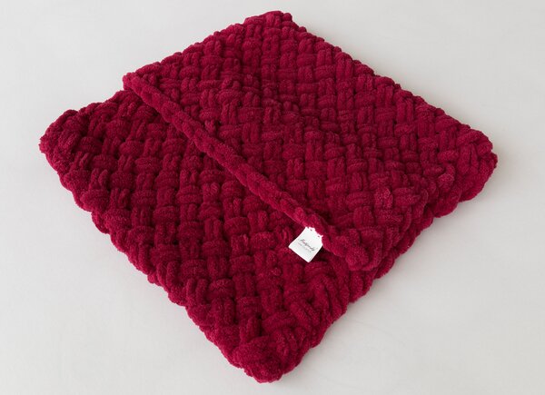 Obliečka na vankúš Knittingly bordó Mikropolyester 40/40
