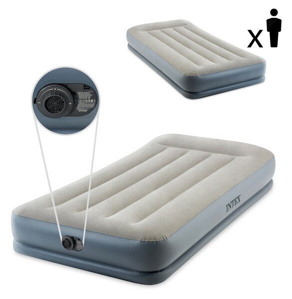 INTEX Nafukovací matrac 191x99 cm s pumpou pre jedného INTEX 64116ND