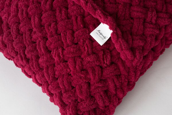 Obliečka na vankúš Knittingly bordó Mikropolyester 40/40