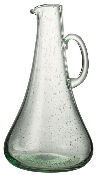 Zelený sklenený džbán s bublinkami Yones L - 19*19*34cm - J-Line by Jolipa