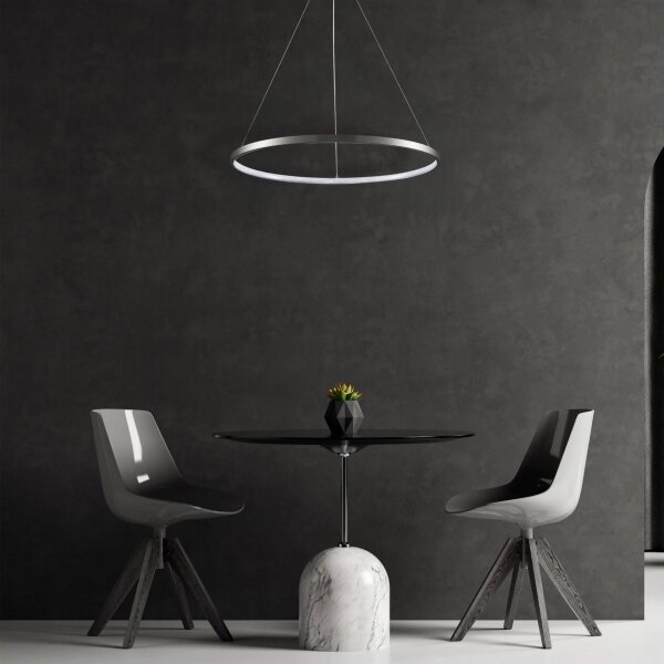LED Luster na lanku LEA LED/20W/230V 4000K pr. 50 cm matný chróm