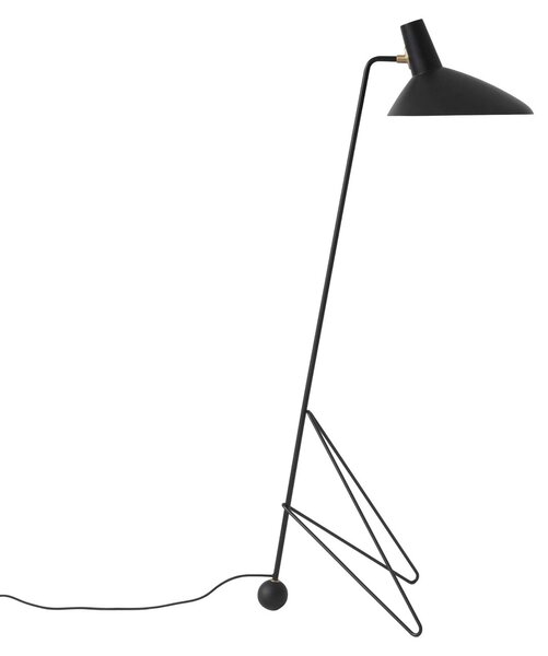 Stojacie Lampa &Tradition, Tripod HM8, Čierna, Obývacia izba, Hliník