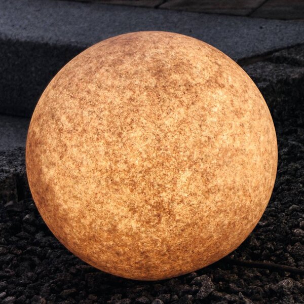 Dekoračná lampa Mundan 40 cm, terakota, Terakota, Plast, Moderný, Vonkajšia guľa