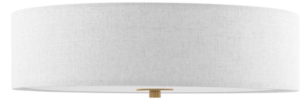 Stropné Lampa Globen Lighting, Noah, stmievateľné, Biela, Obývacia izba, Tkanina / Textil, Škandinávsky