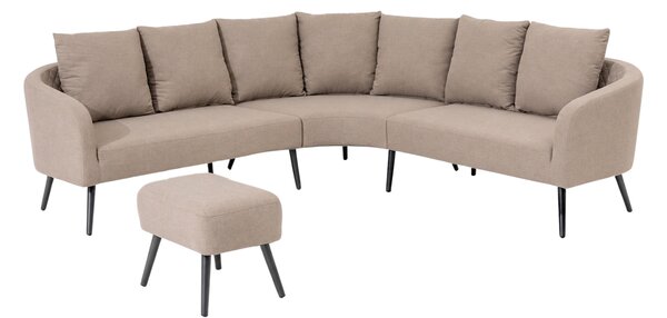 Doppler Deluxe Lika-Tex rohová pohovka s taburetom