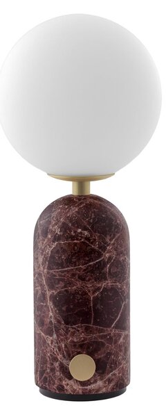 Stolové Lampa Globen Lighting, Torrano, stmievateľné, Červená, Obývacia izba, Mramor, Škandinávsky