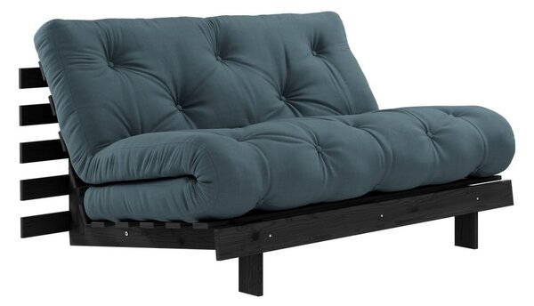Rozkladacia pohovka v petrolejovej farbe 140 cm Roots Black Night – Karup Design